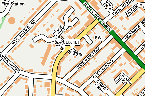 LU6 1EJ map - OS OpenMap – Local (Ordnance Survey)