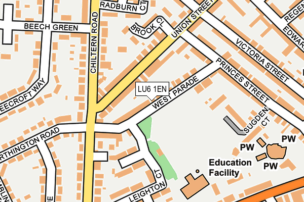 LU6 1EN map - OS OpenMap – Local (Ordnance Survey)