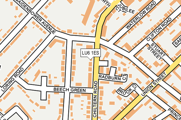 LU6 1ES map - OS OpenMap – Local (Ordnance Survey)
