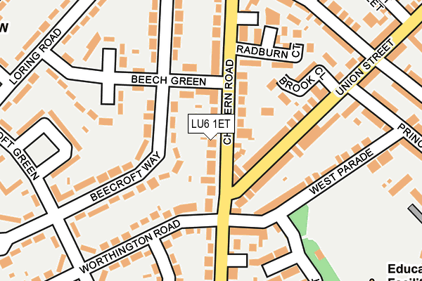LU6 1ET map - OS OpenMap – Local (Ordnance Survey)