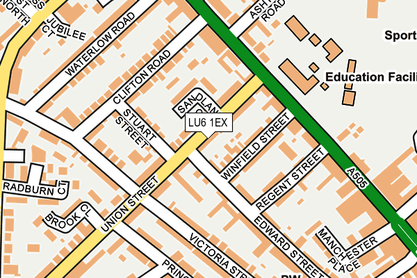 LU6 1EX map - OS OpenMap – Local (Ordnance Survey)