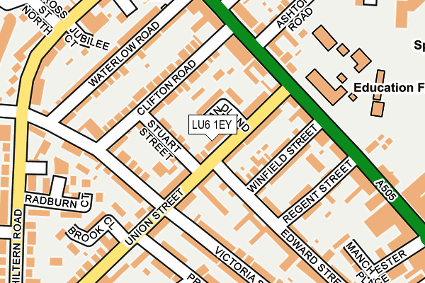 LU6 1EY map - OS OpenMap – Local (Ordnance Survey)