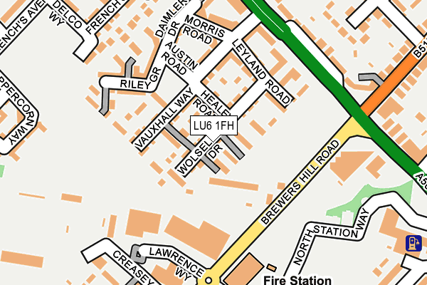 LU6 1FH map - OS OpenMap – Local (Ordnance Survey)