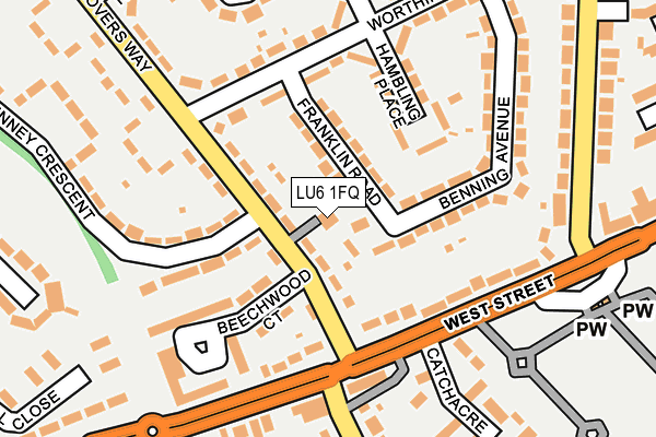 LU6 1FQ map - OS OpenMap – Local (Ordnance Survey)
