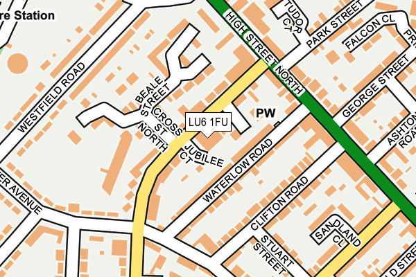 LU6 1FU map - OS OpenMap – Local (Ordnance Survey)