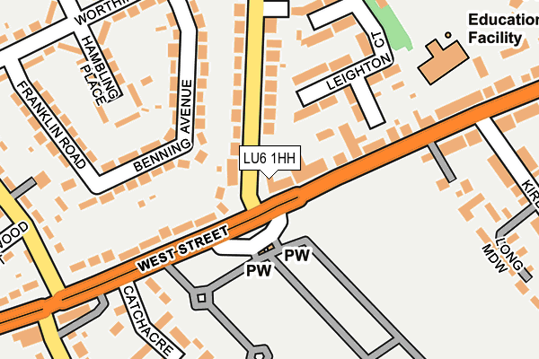 LU6 1HH map - OS OpenMap – Local (Ordnance Survey)