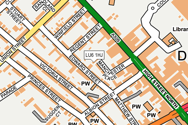 LU6 1HJ map - OS OpenMap – Local (Ordnance Survey)