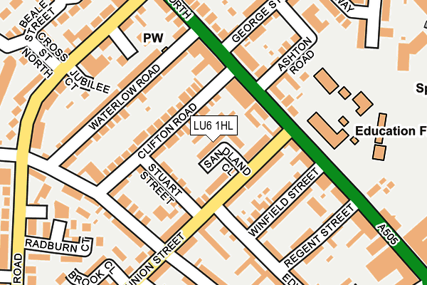 LU6 1HL map - OS OpenMap – Local (Ordnance Survey)