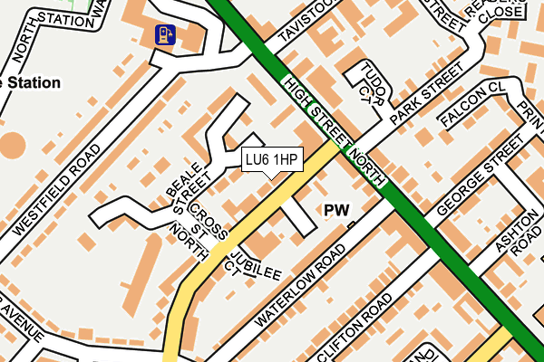 LU6 1HP map - OS OpenMap – Local (Ordnance Survey)