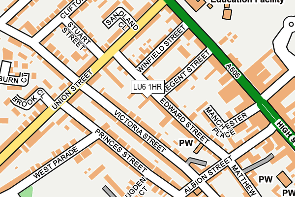 LU6 1HR map - OS OpenMap – Local (Ordnance Survey)