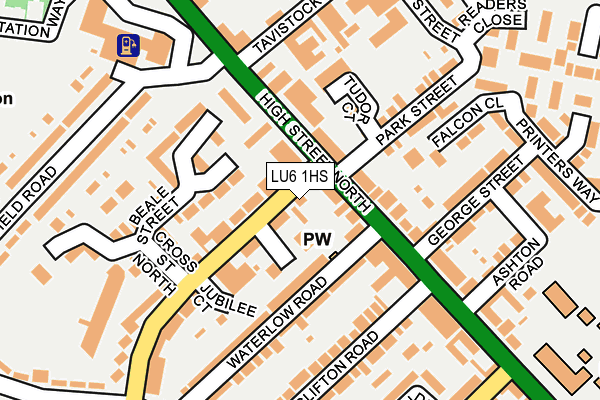 LU6 1HS map - OS OpenMap – Local (Ordnance Survey)