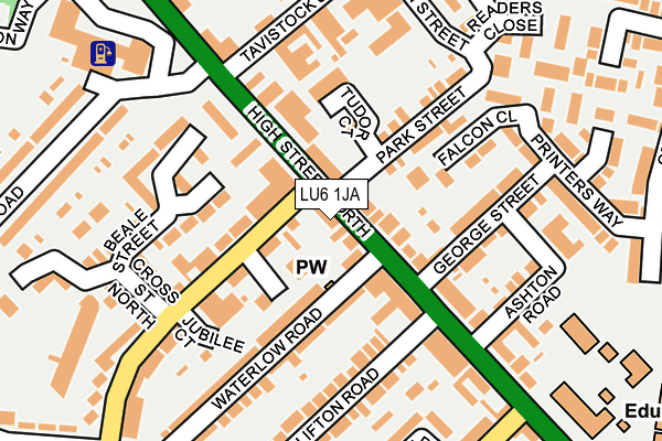 LU6 1JA map - OS OpenMap – Local (Ordnance Survey)
