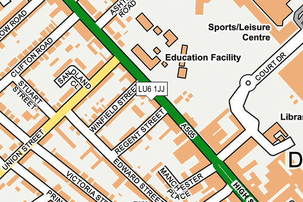 LU6 1JJ map - OS OpenMap – Local (Ordnance Survey)