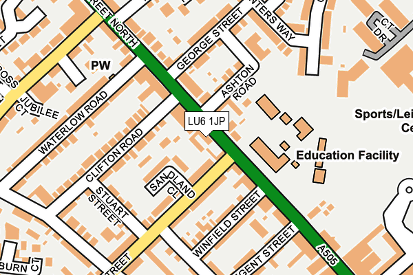 LU6 1JP map - OS OpenMap – Local (Ordnance Survey)