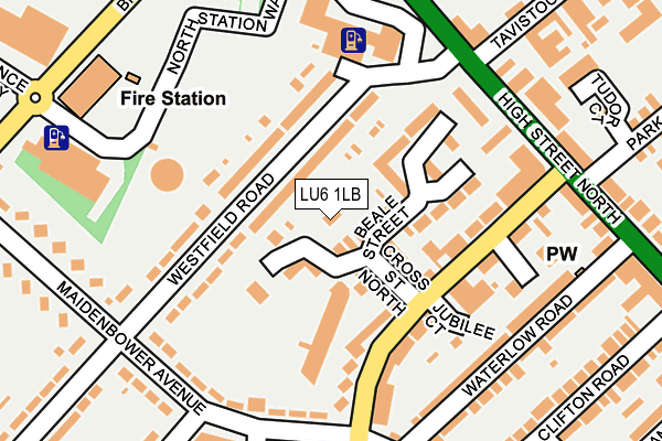 LU6 1LB map - OS OpenMap – Local (Ordnance Survey)