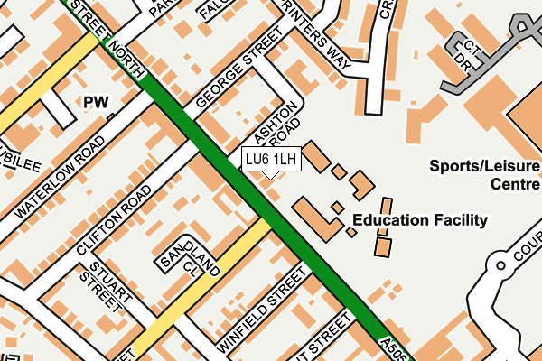 LU6 1LH map - OS OpenMap – Local (Ordnance Survey)