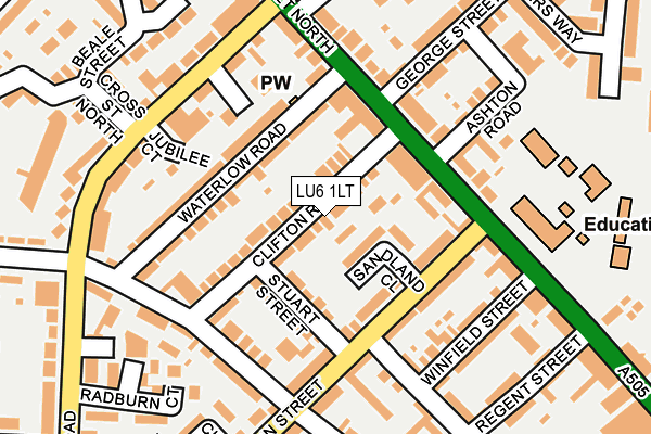 LU6 1LT map - OS OpenMap – Local (Ordnance Survey)