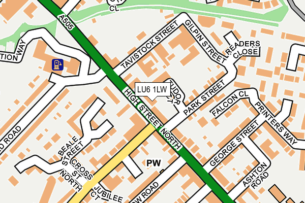 LU6 1LW map - OS OpenMap – Local (Ordnance Survey)