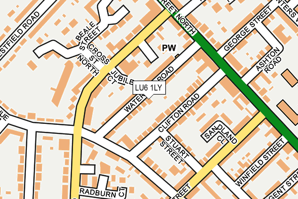 LU6 1LY map - OS OpenMap – Local (Ordnance Survey)