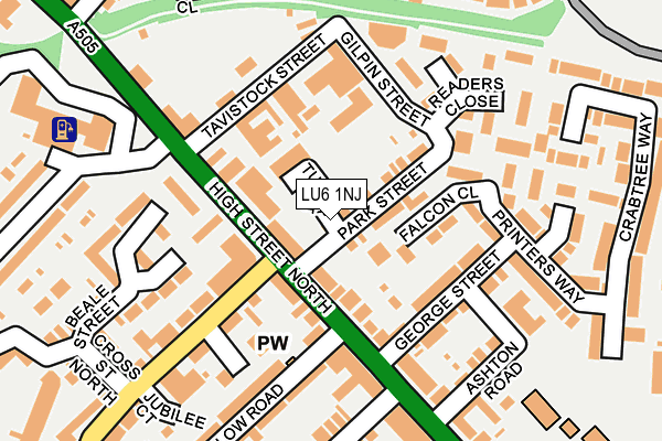 LU6 1NJ map - OS OpenMap – Local (Ordnance Survey)