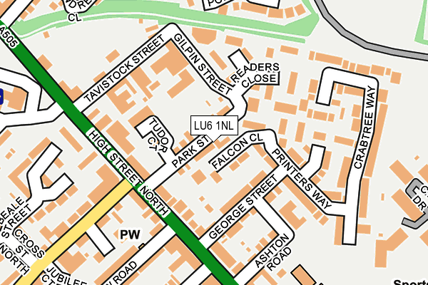 LU6 1NL map - OS OpenMap – Local (Ordnance Survey)