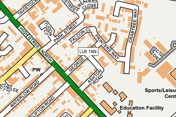 LU6 1NN map - OS OpenMap – Local (Ordnance Survey)