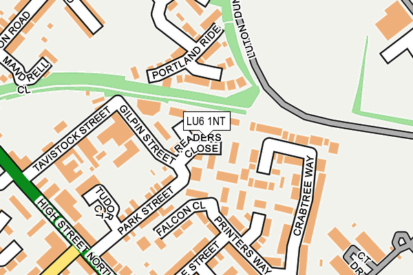 LU6 1NT map - OS OpenMap – Local (Ordnance Survey)