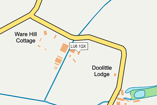 LU6 1QX map - OS OpenMap – Local (Ordnance Survey)