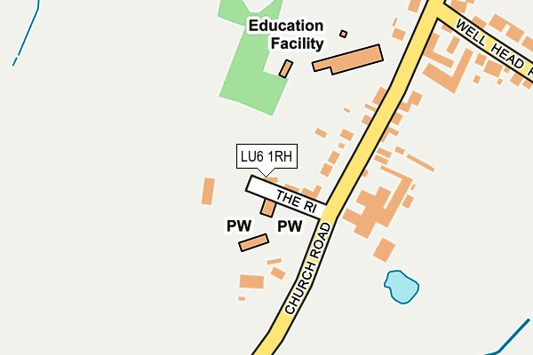 LU6 1RH map - OS OpenMap – Local (Ordnance Survey)