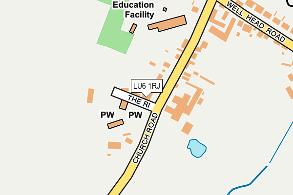 LU6 1RJ map - OS OpenMap – Local (Ordnance Survey)