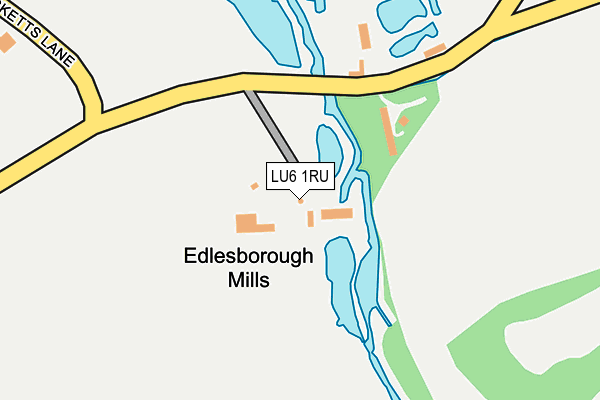 LU6 1RU map - OS OpenMap – Local (Ordnance Survey)