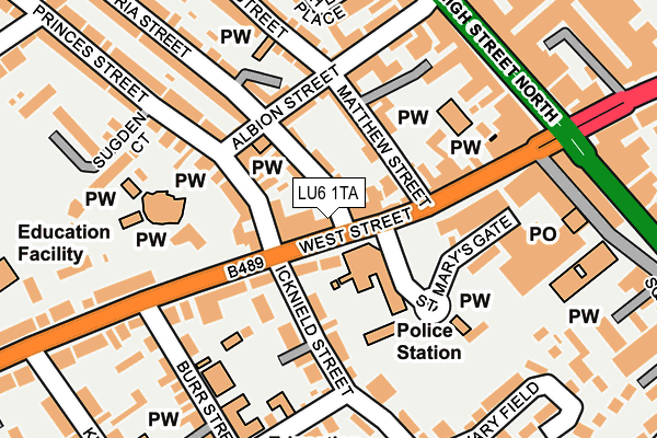 Map of PEEK DEVELOPMENTS (POTTEN END) LIMITED at local scale