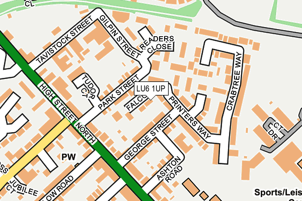 LU6 1UP map - OS OpenMap – Local (Ordnance Survey)