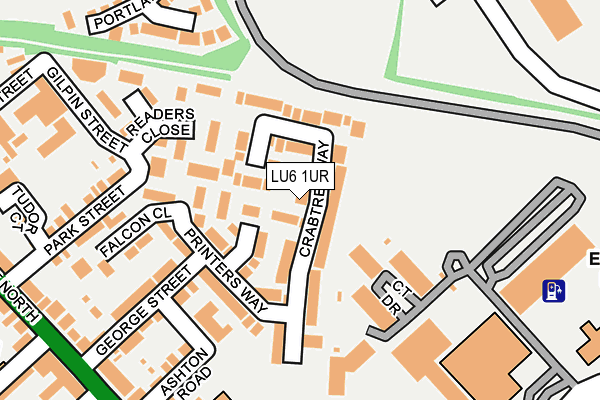 LU6 1UR map - OS OpenMap – Local (Ordnance Survey)