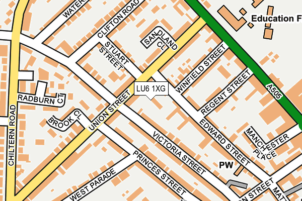LU6 1XG map - OS OpenMap – Local (Ordnance Survey)