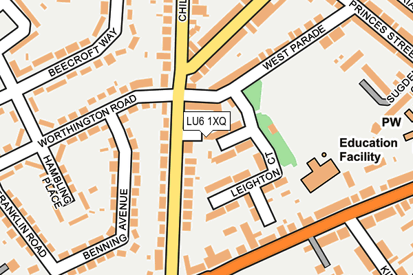 LU6 1XQ map - OS OpenMap – Local (Ordnance Survey)