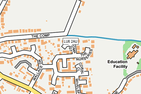 LU6 2AU map - OS OpenMap – Local (Ordnance Survey)