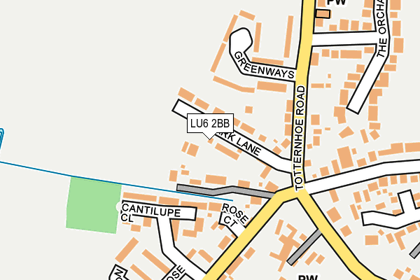 LU6 2BB map - OS OpenMap – Local (Ordnance Survey)