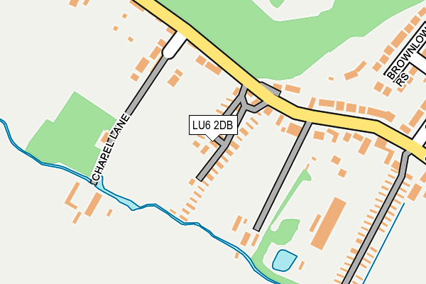 LU6 2DB map - OS OpenMap – Local (Ordnance Survey)