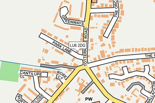 LU6 2DG map - OS OpenMap – Local (Ordnance Survey)