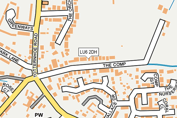 LU6 2DH map - OS OpenMap – Local (Ordnance Survey)