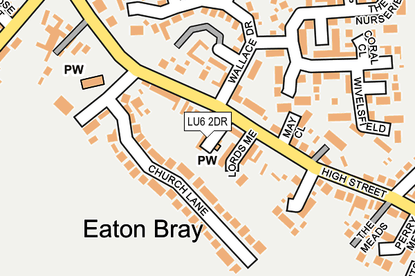 LU6 2DR map - OS OpenMap – Local (Ordnance Survey)