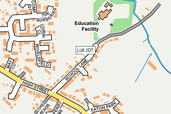 LU6 2DT map - OS OpenMap – Local (Ordnance Survey)