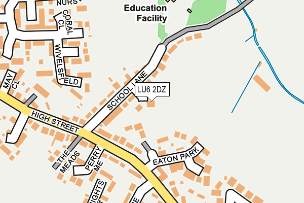 LU6 2DZ map - OS OpenMap – Local (Ordnance Survey)