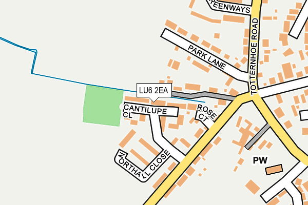 LU6 2EA map - OS OpenMap – Local (Ordnance Survey)