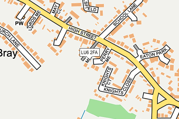 LU6 2FA map - OS OpenMap – Local (Ordnance Survey)