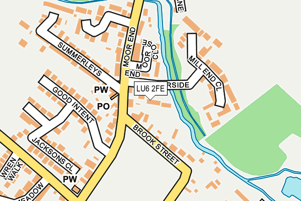 LU6 2FE map - OS OpenMap – Local (Ordnance Survey)