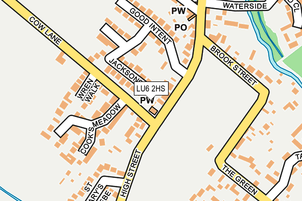 LU6 2HS map - OS OpenMap – Local (Ordnance Survey)