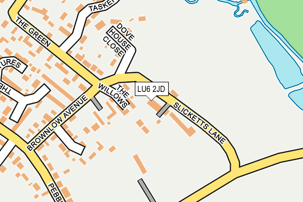 LU6 2JD map - OS OpenMap – Local (Ordnance Survey)