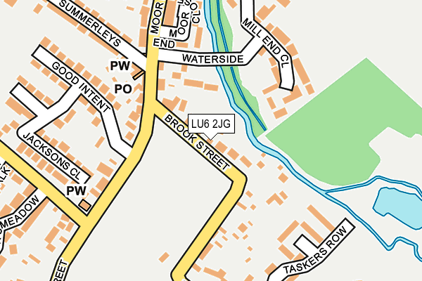 LU6 2JG map - OS OpenMap – Local (Ordnance Survey)